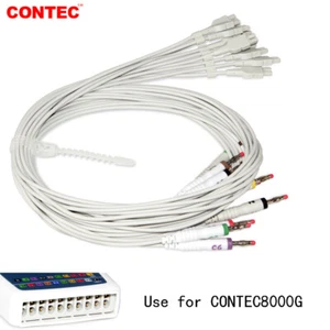 Cable de ECG ECG plomo para estación de trabajo CONTEC ECG/EKG, doce cables CONTEC8000G,8000GW - Imagen 1 de 1