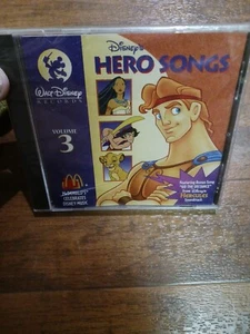 Disney's Hero Songs Volume 3 McDonalds CD 1996 Lion King, SEALED Cracked Case - Picture 1 of 6