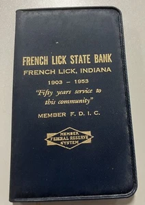 1903 - 1953  French Lick State Bank Note Booklet French Lick Indiana - Picture 1 of 3