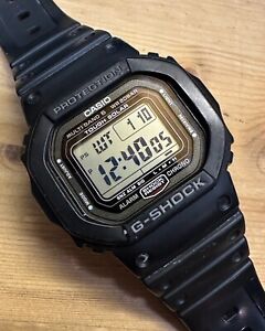 RARE CASIO G-SHOCK GW-5000U Digital Quartz Multifunction Black Wrist Watch JAPAN