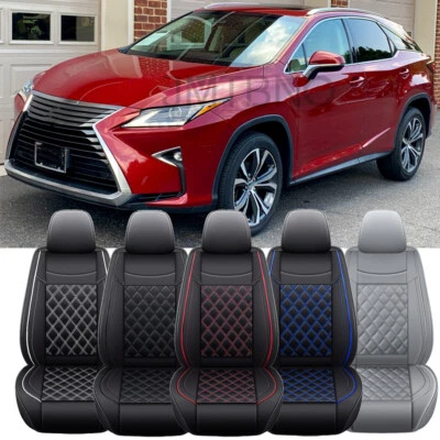 Juego completo de fundas de asiento de coche 5 asientos cuero delanteras traseras para Lexus RX350 RX450h NX300 Foto 1 de 4