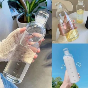 Klar Kunststoff Trinkflasche, 500ml/700ml Fassungsvermögen, L3T4 R7K2 Q2L0 - Bild 1 von 21
