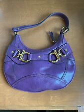 Vintage Hype Purple Leather Shoulder Handbag/Purse/Bag
