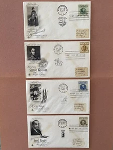 1958-59 FDC Champion of Liberty Kossuth, Bolivar, San Martin, Reuter - Picture 1 of 1