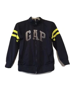 GAP Fit & Dry Kids Athletic Jacket, L.sleeve,Zip Up, Blue, Sz S Reg. Pre-owned - Picture 1 of 8