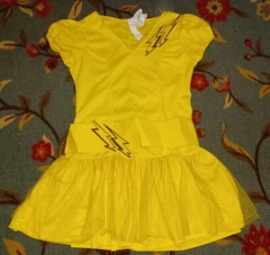 Pokemon Pikachu Dress Costume Size Small Rubies Halloween Sparkle Womens Gaming - Picture 1 of 4