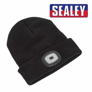 Sealey - Cappello unisex LED185 con torcia LED ricaricabile tramite USB - Foto 1 di 2