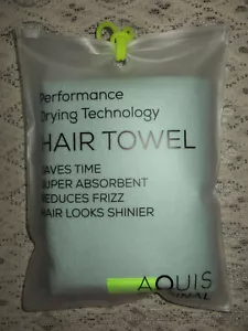 Aquis Original Hair Towel Light Mint Green Performance Drying Absorbent NEW/pkg - Picture 1 of 2