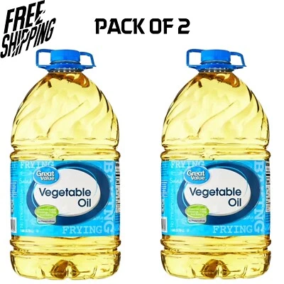 (2 pack )Great Value Vegetable Oil, 1 Gallon choice for all of your cooking New
