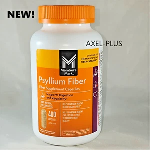 Member's Mark 100 % Psyllium Fiber  400 Capsules,  - Picture 1 of 3