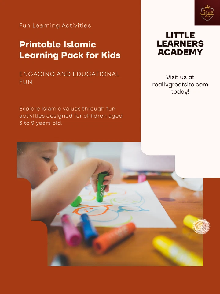 Printable Islamic Learning Pack for Kids (Ages 3-9) Fun & Educational Activities - Image 1 of 4