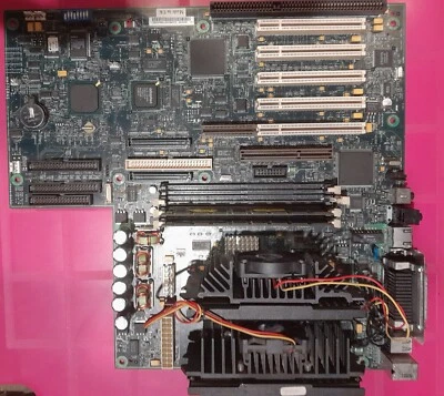 IBM Vintage Pentium III Slot1 Dual CPU System Board with CPUs and RAMs - Image 1 of 4