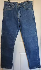 Levis 505 Straight Jeans Mens Size W36 L32 Blue Denim Levi Strauss - Picture 1 of 15