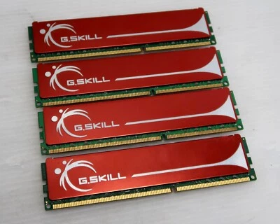 8GB (4x2GB) DDR3, PC3-12800, 1600MHz, G.SKILL, 1.5V, RED, WORKING - Image 1 of 3