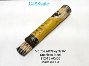 5lb 7oz ARCaloy 3/16" Welding Electrodes 312-16 AC/DC Stainless Steel (NEW). - Picture 1 of 11