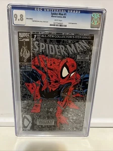 Spider-Man #1 Silver Edition 1990 CGC 9.8 WHITE PAGES CLASSIC TODD MCFARLANE - Bild 1 von 6