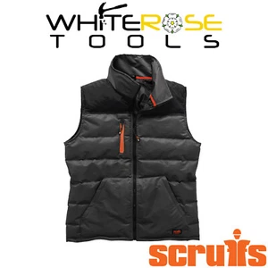 Scruffs Worker Body Warmer Gilet Padded Quilted Sleeveless Charcoal - Picture 1 of 10
