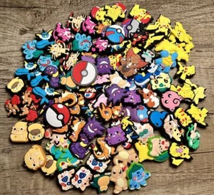 Poke Anime Cartoon Animal Shoe Charms for Crocs & Shoe Laces - Picture 1 of 8
