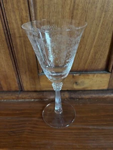 Vintage Fostoria Romance geätzt 7,5" Wein Wasser Kelche Cocktail Gläser 6oz - Bild 1 von 2