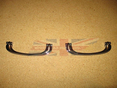 Pair of Brand New Chrome Interior Door Pull Handles for MGB MG Midget 1962-1967  - Image 1 of 3