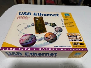 Vintage Shark Multimedia USB Ethernet Pocket Adapter (Windows 95, OSR2, 2000) - Bild 1 von 6