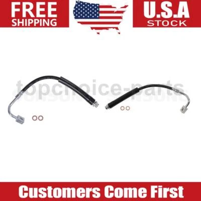 2x Línea de manguera de freno delantera izquierda y derecha para Chrysler Town & Country 2013-2016 Foto 1 de 4