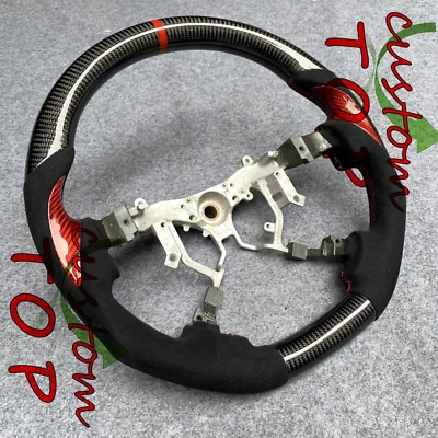 Carbon fiber Steering Wheel Fit For Toyota Tundra Sequoia Hiace Cruiser 95-2019 - Imagem 1 de 4