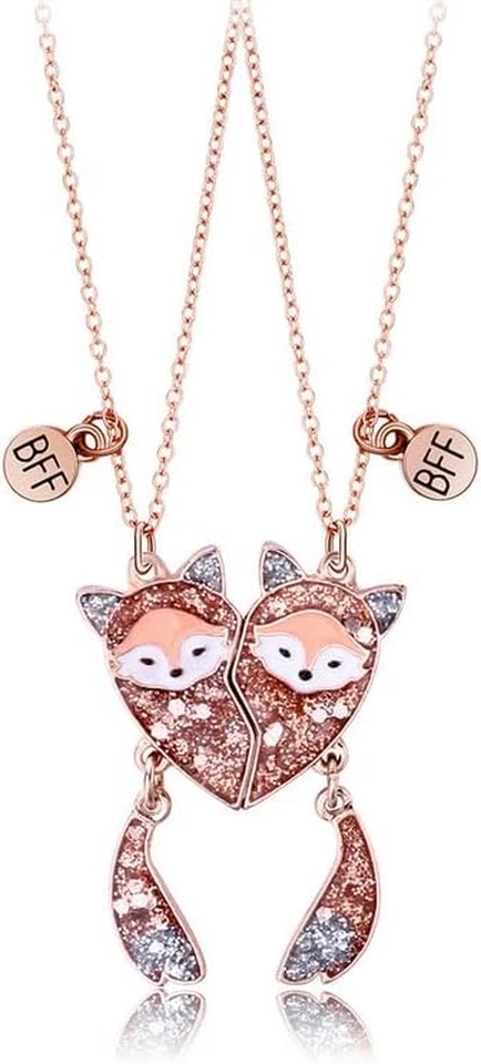 Beste Freunde für Immer Halsketten, Freundschaft Gold Fuchs Anhänger Ketten Hals - Bild 1 von 4