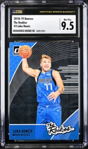 ⭐️ LUKA DONCIC 2018 DONRUSS THE ROOKIES #3 CSG 9.5 MINT+ GRADED BLUE CARD RC🔥 - Bild 1 von 2