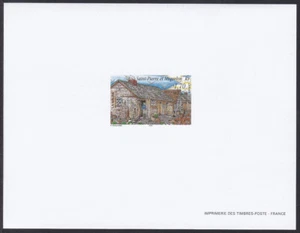 St. Pierre & Miquelon Sc636 Maritime Heritage, Doorway, Salt House, Deluxe Proof - Picture 1 of 1