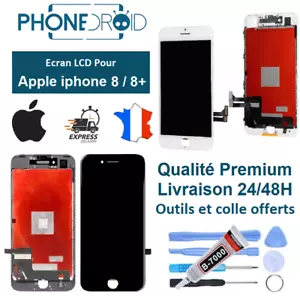 Écran complet LCD + vitre tactile Iphone 8 PLUS + Outils et colle, stock en Fran - Imagen 1 de 1