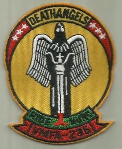 VMFA 235 DEATHANGELS USMC PARCHE MARINE FIGHTER ATAQUE SQDN PILOTO DE AVIÓN EE. UU. - Imagen 1 de 2