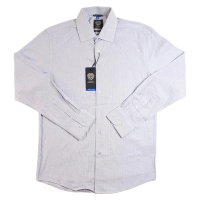 Camisa Vince Camuto Para Hombres M Azul Premium Tela Elastizada Con Botones Manga Larga $79 Foto 1 de 4