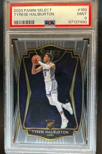 2020-21 Select Tyrese Haliburton RC Premier #189 Kings PSA 9 - Picture 1 of 2