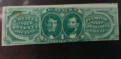 U.S.A MATCH AND MEDICINE STAMPS SCOTT RS212b - Image 1 of 2