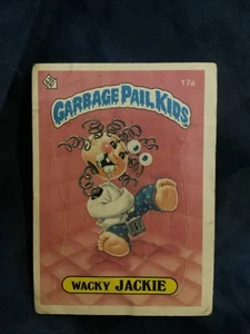 💥17a Wacky Jackie Mate OS1 GPK 1985 Topps Cubo de Basura Niños Serie 1 EE. UU. Primero - Imagen 1 de 2