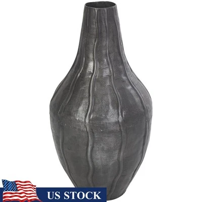 Jarrón de metal inspirado en piel de serpiente decoración del hogar centro de mesa elegante hierro 13 pulgadas nuevo Foto 1 de 4