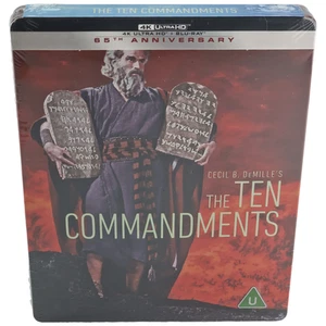 Los Diez Mandamientos 4K Ultra HD +Blu-ray SteelBook 65 Aniversario Zona Libre - Imagen 1 de 7