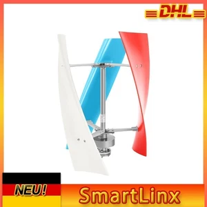 24V Windrad Windkraftanlage 400W Garten Windturbine windgenerator Vertikal NEU - Bild 1 von 17