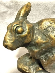 Seibo Kitamura Bronze Hase Skulptur Vintage Japanische Kunst Signiert Statue - Bild 1 von 5