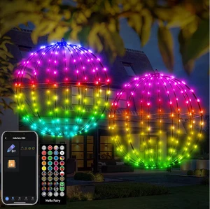 Vivid Smart LED Avatar Controls 2 Pack 12In Christmas Ball lights Indoor&outdoor - Picture 1 of 7
