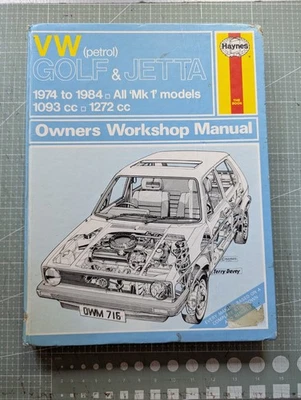 VW Golf MK1 & Jetta (1093cc & 1272cc) 1974-1984 Haynes Workshop Manual - Image 1 of 4