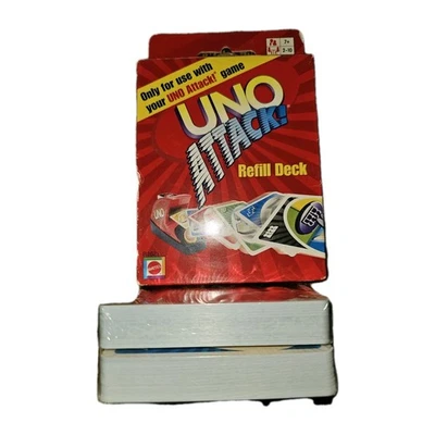 UNO Attack Refill Deck NEW Sealed Cards – Mattel – Only for Use with UNO Attack - Image 1 of 4