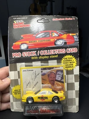 Vintage 1989 Jerry Eckman Pennzoil NHRA Pro Stock Racing Champions 1/64th Scale - Image 1 of 4
