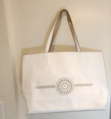 Большая сумка-тоут Merona Target металлик золото открытый верх подкладка из ткани - Изображение 1 из 4