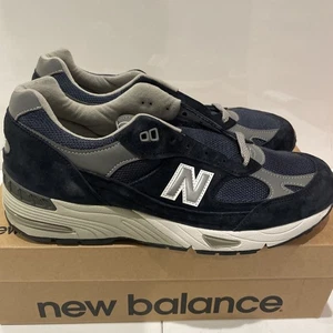 Men's Size 10.5 - New Balance 991 Made in UK - Navy/Grey M991NV - Picture 1 of 5