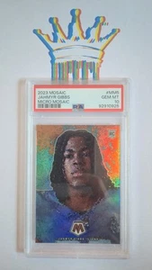 JAHMYR GIBBS - PSA10 - 2023 MICRO MOSAIC - ROOKIE - LIONS - Bild 1 von 2