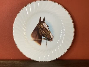 Sheffield Horse Head Bone White China 10” Plate Made in USA - Picture 1 of 4