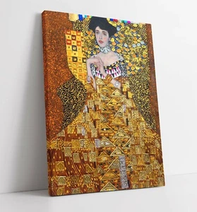 GUSTAV KLIMT, PORTRAIT OF ADELE -CANVAS WALL ART FLOAT EFFECT/FRAME/POSTER PRINT - Picture 1 of 21