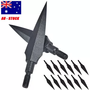 Archery 12pcs 125grain Hunting Broadheads Arrowheads Replaceable Arrow Heads - Picture 1 of 16
